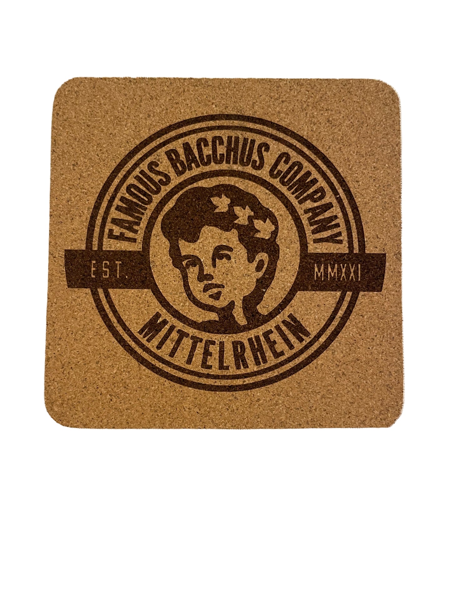 Kork Untersetzer - quadratisch - FBC Mittelrhein