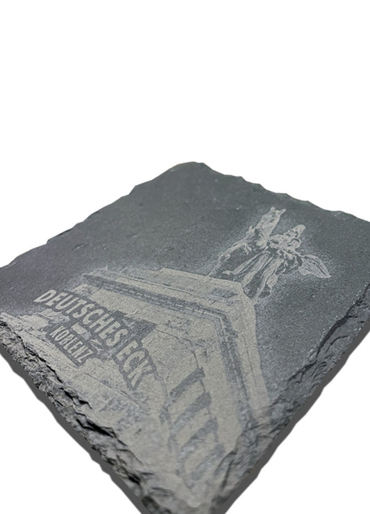 Schiefer Untersetzer - Deutsches Eck - Koblenz