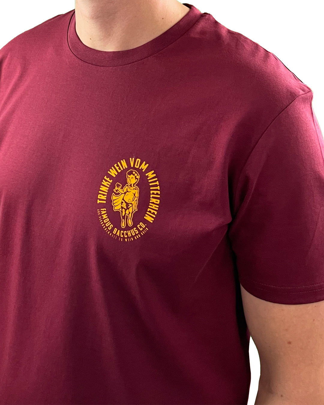 T-Shirt - Trinke Wein vom Mittelrhein - burgund