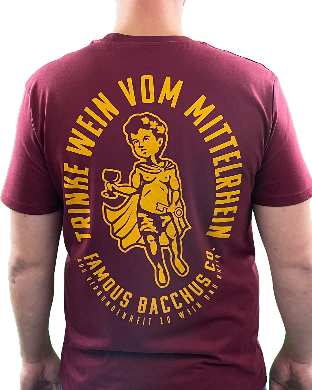 T-Shirt - Trinke Wein vom Mittelrhein - burgund