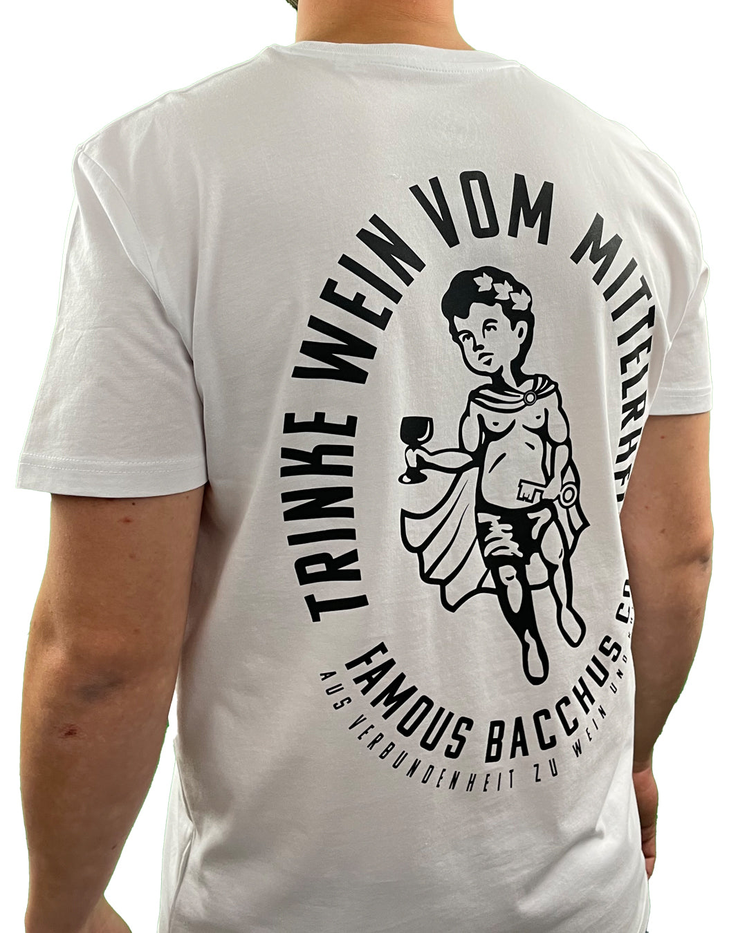 T-Shirt - Trinke Wein vom Mittelrhein - weiss