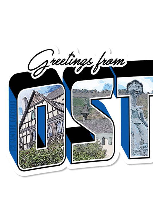 Aufkleber - Greetings from Osterspai