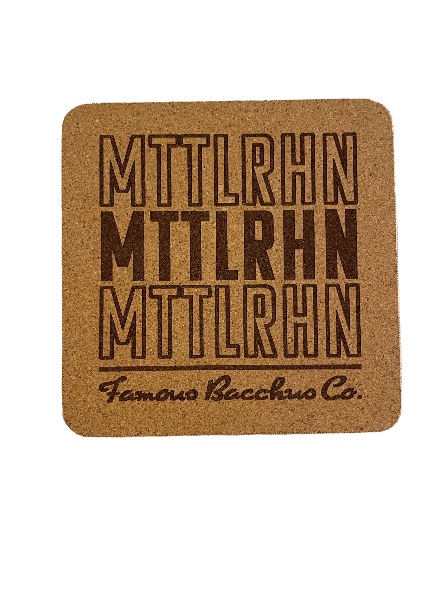 Kork Untersetzer - quadratisch -  MTTLRHN