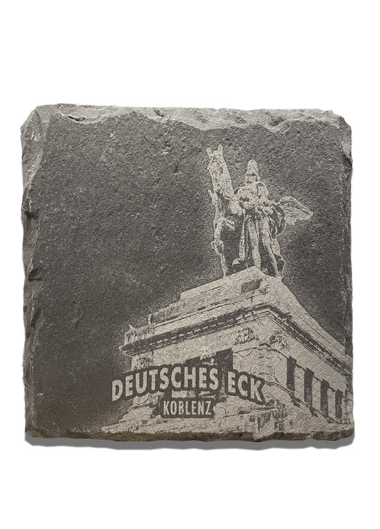 Schiefer Untersetzer - Deutsches Eck - Koblenz