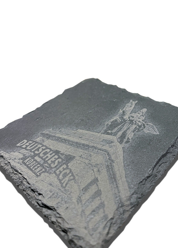 Schiefer Untersetzer - Deutsches Eck - Koblenz