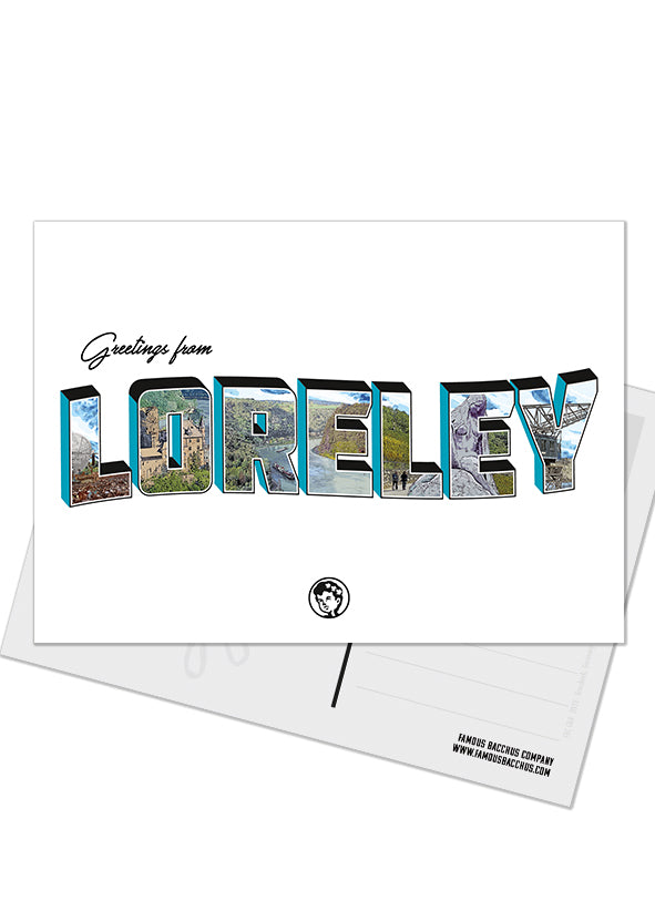 Postkarte - Greetings from Loreley